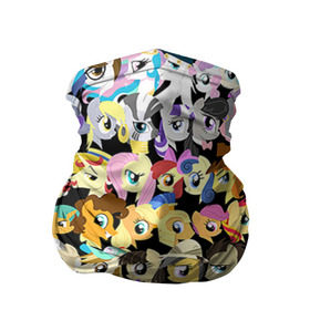 Бандана-труба 3D с принтом My Little Pony в Ухте, 100% полиэстер, ткань с особыми свойствами — Activecool | плотность 150‒180 г/м2; хорошо тянется, но сохраняет форму | friendship is magic | mlp | my little pony | pinky pie | pony | swag | дружба | литл пони | мой маленький пони | пони | поняши | поняшки | сваг | свэг | чудо