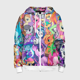 Детская толстовка 3D на молнии с принтом My Little Pony в Ухте, 100% полиэстер |  манжеты и пояс оформлены широкой мягкой резинкой, двухслойный капюшон со шнурком для регулировки, спереди карманы и застежка-молния
 | friendship is magic | mlp | my little pony | pinky pie | pony | swag | дружба | литл пони | мой маленький пони | пони | поняши | поняшки | сваг | свэг | чудо
