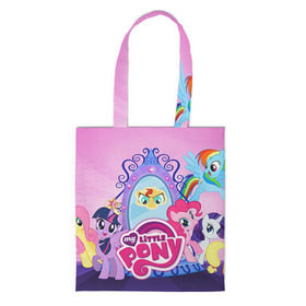 Сумка 3D повседневная с принтом My Little Pony в Ухте, 100% полиэстер | Плотность: 200 г/м2; Размер: 34×35 см; Высота лямок: 30 см | friendship is magic | mlp | my little pony | pinky pie | pony | swag | дружба | литл пони | мой маленький пони | пони | поняши | поняшки | сваг | свэг | чудо
