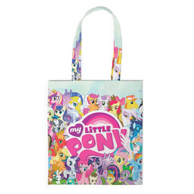 Сумка 3D повседневная с принтом My Little Pony в Ухте, 100% полиэстер | Плотность: 200 г/м2; Размер: 34×35 см; Высота лямок: 30 см | friendship is magic | mlp | my little pony | pinky pie | pony | swag | дружба | литл пони | мой маленький пони | пони | поняши | поняшки | сваг | свэг | чудо