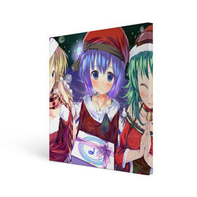 Холст квадратный с принтом Аниме в Ухте, 100% ПВХ |  | anime | new year | новый год