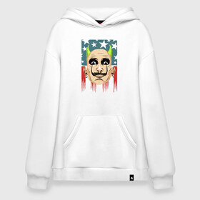 Худи SuperOversize хлопок с принтом Prodigy Dali в Ухте, 70% хлопок, 30% полиэстер, мягкий начес внутри | карман-кенгуру, эластичная резинка на манжетах и по нижней кромке, двухслойный капюшон
 | usa | дали | кейт флинт | продиджи | сша
