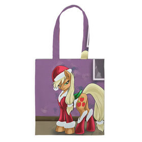 Сумка 3D повседневная с принтом My Little Pony в Ухте, 100% полиэстер | Плотность: 200 г/м2; Размер: 34×35 см; Высота лямок: 30 см | friendship is magic | mlp | my little pony | new year | pinky pie | swag | дружба   это чудо | мой маленький пони | новый год | пони | поняши | поняшки | с новым годом | сваг | свэг