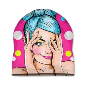 Шапка 3D с принтом POP ART в Ухте, 100% полиэстер | универсальный размер, печать по всей поверхности изделия | omg | pop art | арт | поп | ретро | уорхол | энди