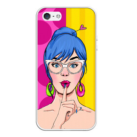 Чехол для iPhone 5/5S матовый с принтом POP ART в Ухте, Силикон | Область печати: задняя сторона чехла, без боковых панелей | omg | pop art | арт | поп | ретро | уорхол | энди