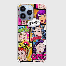 Чехол для iPhone 13 Pro с принтом POP ART в Ухте,  |  | bang | omg | pop art | wtf | арт | поп | ретро | уорхол | энди
