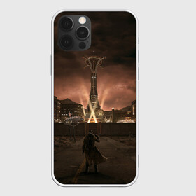 Чехол для iPhone 12 Pro с принтом Fallout: New Vegas в Ухте, силикон | область печати: задняя сторона чехла, без боковых панелей | fallout | game | games | vegas | игры | рейнджер ветеран нкр стоящий перед входом в нью вегас.игра | фаллаут