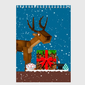 Скетчбук с принтом Minecraft в Ухте, 100% бумага
 | 48 листов, плотность листов — 100 г/м2, плотность картонной обложки — 250 г/м2. Листы скреплены сверху удобной пружинной спиралью | крипер