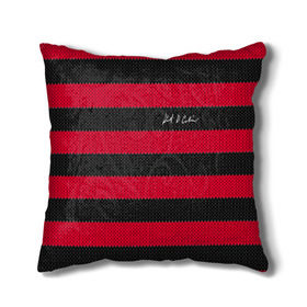 Подушка 3D с принтом Свитер Курта Кобейна в Ухте, наволочка – 100% полиэстер, наполнитель – холлофайбер (легкий наполнитель, не вызывает аллергию). | состоит из подушки и наволочки. Наволочка на молнии, легко снимается для стирки | cobain | curt | nirvana | rock | кобейн | курт | рок