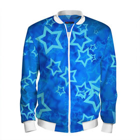 Мужской бомбер 3D Звезды: в Ухте, 100% полиэстер | застегивается на молнию, по бокам два кармана без застежек, по низу бомбера и на воротнике - эластичная резинка | звезды | орнамент | сние