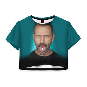 Женская футболка 3D укороченная Доктор Хаус: в Ухте, 100% полиэстер | круглая горловина, длина футболки до линии талии, рукава с отворотами | doctor | house | все лгут | доктор | лори | хауз | хаус | хью