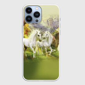 Чехол для iPhone 13 Pro Max с принтом Единороги в Ухте,  |  | horse | horseshoe | акварель | головалошади | грива | единорог | жеребец | животные | конь | лошадь | лошадьскрыльями | подкова | природа | рисуноккрасками