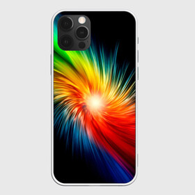 Чехол для iPhone 12 Pro с принтом Звезда радуга в Ухте, силикон | область печати: задняя сторона чехла, без боковых панелей | звезда радуга | небо | свет | спектр