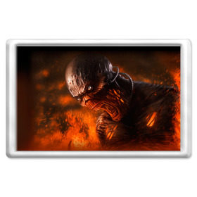 Магнит 45*70 с принтом Doom imp в Ухте, Пластик | Размер: 78*52 мм; Размер печати: 70*45 | Тематика изображения на принте: doom | game | гибель | дум | игра | игры | обреченность | шутер