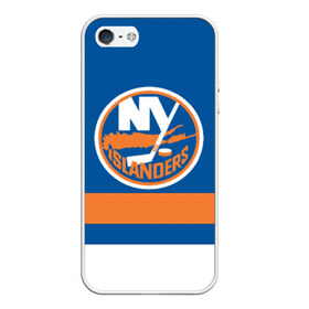 Чехол для iPhone 5/5S матовый с принтом New York Islanders в Ухте, Силикон | Область печати: задняя сторона чехла, без боковых панелей | hockey | new york islander | nhl | нхл | спорт | хоккей