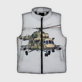 Женский жилет утепленный 3D с принтом МИ 8 в Ухте,  |  | авиация | армия | ввс | вертолет | военная техника | ми 8 | ударный
