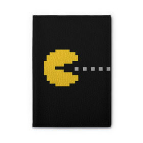 Обложка для автодокументов с принтом PAC-MAN в Ухте, натуральная кожа |  размер 19,9*13 см; внутри 4 больших “конверта” для документов и один маленький отдел — туда идеально встанут права | 14 февраля | love | pac man | pacman | влюбленные | день влюбленных | день святого валентина | любовь | пакман | пекман | пиксели