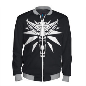 Мужской бомбер 3D с принтом Witcher в Ухте, 100% полиэстер | застегивается на молнию, по бокам два кармана без застежек, по низу бомбера и на воротнике - эластичная резинка | ведьмак