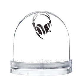 Водяной шар Наушники: в Ухте, Пластик | Изображение внутри шара печатается на глянцевой фотобумаге с двух сторон | hipster | music | музыка | наушники | хипстер