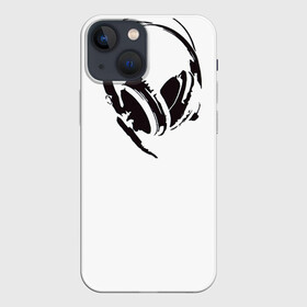 Чехол для iPhone 13 mini с принтом Наушники в Ухте,  |  | hipster | music | музыка | наушники | хипстер