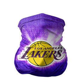 Бандана-труба 3D с принтом Los Angeles Lakers в Ухте, 100% полиэстер, ткань с особыми свойствами — Activecool | плотность 150‒180 г/м2; хорошо тянется, но сохраняет форму | basketball | la | lakers | los angeles | nba | баскет | баскетбол | баскетбольный | лейкерс | нба | спорт