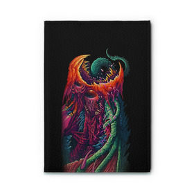 Обложка для автодокументов с принтом Hyper Beast 1 в Ухте, натуральная кожа |  размер 19,9*13 см; внутри 4 больших “конверта” для документов и один маленький отдел — туда идеально встанут права | Тематика изображения на принте: counter strike | cs go | csgo | strike | игры | контр | контр страйк | кс | страйк