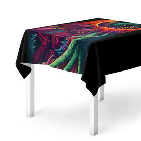 Скатерть 3D с принтом Hyper Beast 1 в Ухте, 100% полиэстер (ткань не мнется и не растягивается) | Размер: 150*150 см | counter strike | cs go | csgo | strike | игры | контр | контр страйк | кс | страйк
