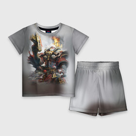 Детский костюм с шортами 3D с принтом Сестры битвы в Ухте,  |  | 40000 | 40k | adepta sororitas | warhammer | вархаммер | ваха | сестры битвы