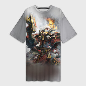 Платье-футболка 3D с принтом Сестры битвы в Ухте,  |  | 40000 | 40k | adepta sororitas | warhammer | вархаммер | ваха | сестры битвы