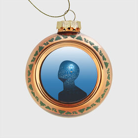 Стеклянный ёлочный шар Умный студент: в Ухте, Стекло | Диаметр: 80 мм | student | день студента | студент | студенчество | татьянин день | универ