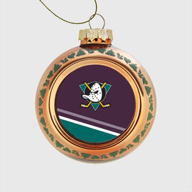 Стеклянный ёлочный шар Anaheim Ducks Selanne: в Ухте, Стекло | Диаметр: 80 мм | anaheim ducks | hockey | nhl | нхл | спорт | хоккей