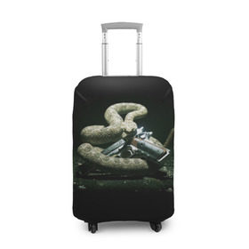 Чехол для чемодана 3D с принтом Hitman в Ухте, 86% полиэфир, 14% спандекс | двустороннее нанесение принта, прорези для ручек и колес | hitman | змея | хитмэн