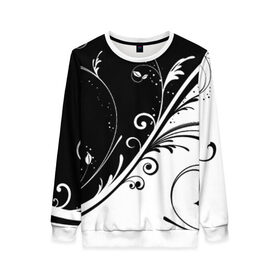 Женский свитшот 3D с принтом Завитки в Ухте, 100% полиэстер с мягким внутренним слоем | круглый вырез горловины, мягкая резинка на манжетах и поясе, свободная посадка по фигуре | завитки