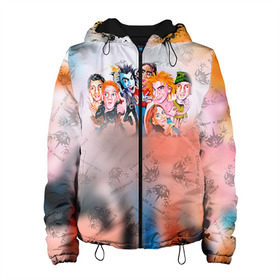 Женская куртка 3D с принтом Король и Шут в Ухте, ткань верха — 100% полиэстер, подклад — флис | прямой крой, подол и капюшон оформлены резинкой с фиксаторами, два кармана без застежек по бокам, один большой потайной карман на груди. Карман на груди застегивается на липучку | король и шут