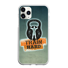 Чехол для iPhone 11 Pro матовый с принтом Train hard 2 в Ухте, Силикон |  | bodybuilding | no pain no gain | train hard | бодибилдинг | качалка | пауэрлифинг | тренажерный | фитнес