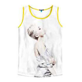 Мужская майка 3D с принтом Miley в Ухте, 100% полиэстер | круглая горловина, приталенный силуэт, длина до линии бедра. Пройма и горловина окантованы тонкой бейкой | cyrus | miley | майли | музыка | сайрус