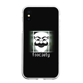 Чехол для iPhone XS Max матовый с принтом Mr Robot в Ухте, Силикон | Область печати: задняя сторона чехла, без боковых панелей | Тематика изображения на принте: mr.robot f society
f society