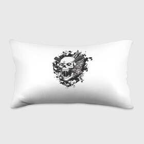 Подушка 3D антистресс с принтом Череп в Ухте, наволочка — 100% полиэстер, наполнитель — вспененный полистирол | состоит из подушки и наволочки на молнии | 2016 | арт | дизайн | зд | объем | поп | портреты