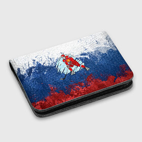 Картхолдер с принтом с принтом Хоккей в Ухте, натуральная матовая кожа | размер 7,3 х 10 см; кардхолдер имеет 4 кармана для карт; | Тематика изображения на принте: nhl | нхл | хоккеист | хоккей