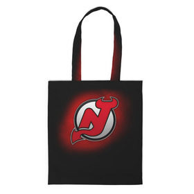 Сумка 3D повседневная с принтом Нью-Джерси Дэвилз в Ухте, 100% полиэстер | Плотность: 200 г/м2; Размер: 34×35 см; Высота лямок: 30 см | nhl | нхл | нью джерси дэвилз | хоккеист | хоккей