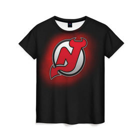 Женская футболка 3D Нью-Джерси Дэвилз: в Ухте, 100% полиэфир ( синтетическое хлопкоподобное полотно) | прямой крой, круглый вырез горловины, длина до линии бедер | nhl | нхл | нью джерси дэвилз | хоккеист | хоккей