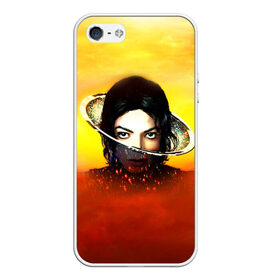Чехол для iPhone 5/5S матовый с принтом Michael Jackson в Ухте, Силикон | Область печати: задняя сторона чехла, без боковых панелей | Тематика изображения на принте: майкл джексон