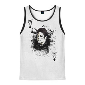 Мужская майка 3D с принтом Michael Jackson в Ухте, 100% полиэстер | круглая горловина, приталенный силуэт, длина до линии бедра. Пройма и горловина окантованы тонкой бейкой | Тематика изображения на принте: майкл джексон