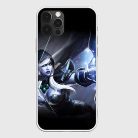 Чехол для iPhone 12 Pro с принтом DROW RANGER в Ухте, силикон | область печати: задняя сторона чехла, без боковых панелей | dota | dota 2 | drow | mid | ranger | warcraft | варкрафт | дота | дотан | дроу | клешни | лук | мид | раки | рейнджер | стрелы | тракса