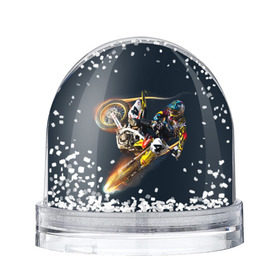 Снежный шар с принтом Motorcycle Racing в Ухте, Пластик | Изображение внутри шара печатается на глянцевой фотобумаге с двух сторон | motocross | motorcycle racing | мотоцикл