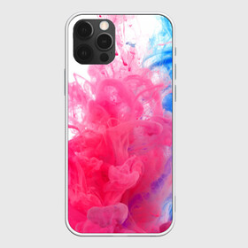 Чехол для iPhone 12 Pro с принтом Взрыв красок в Ухте, силикон | область печати: задняя сторона чехла, без боковых панелей | краски | розовый | яркий