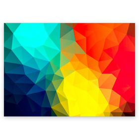 Поздравительная открытка Fairy: в Ухте, 100% бумага | плотность бумаги 280 г/м2, матовая, на обратной стороне линовка и место для марки
 | абстракт | абстракции | волны | прикольные | ромб | текстуры