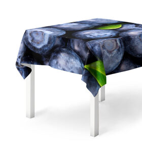 Скатерть 3D с принтом Черника в Ухте, 100% полиэстер (ткань не мнется и не растягивается) | Размер: 150*150 см | Тематика изображения на принте: дерево | куст | природа | черника | ягода