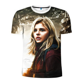Мужская футболка 3D спортивная с принтом Chloe Moretz в Ухте, 100% полиэстер с улучшенными характеристиками | приталенный силуэт, круглая горловина, широкие плечи, сужается к линии бедра | chloe | moretz | кино | морец | пипец | хлоя | хлоя грейя морец
