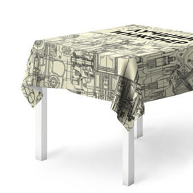 Скатерть 3D Лучший инженер: в Ухте, 100% полиэстер (ткань не мнется и не растягивается) | Размер: 150*150 см | инженер | коллега | офис | работа | работник